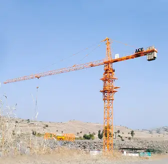 ACE TC6040 tower crane for heavy material lifting operations