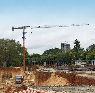 Alpha SGT5010 tower crane for industrial construction use