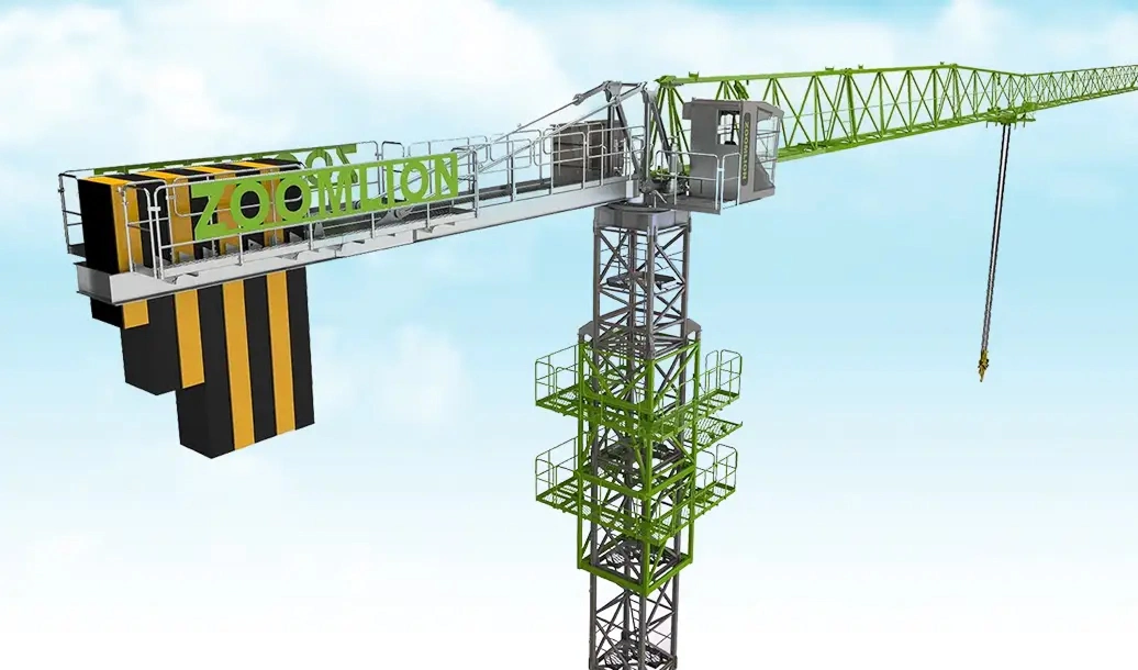 Zoomlion flat top tower crane image