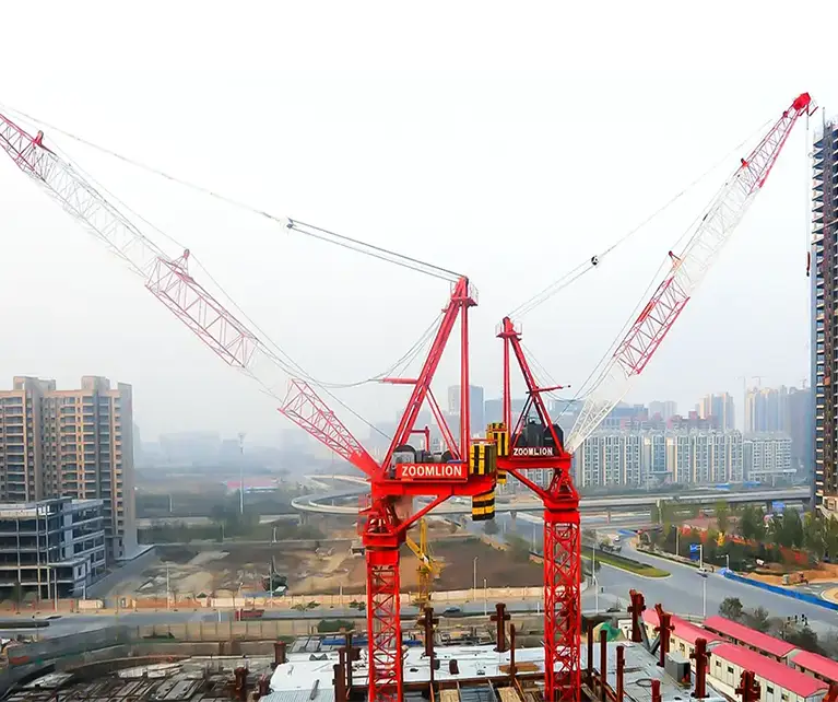 Luffing tower crane slider image
