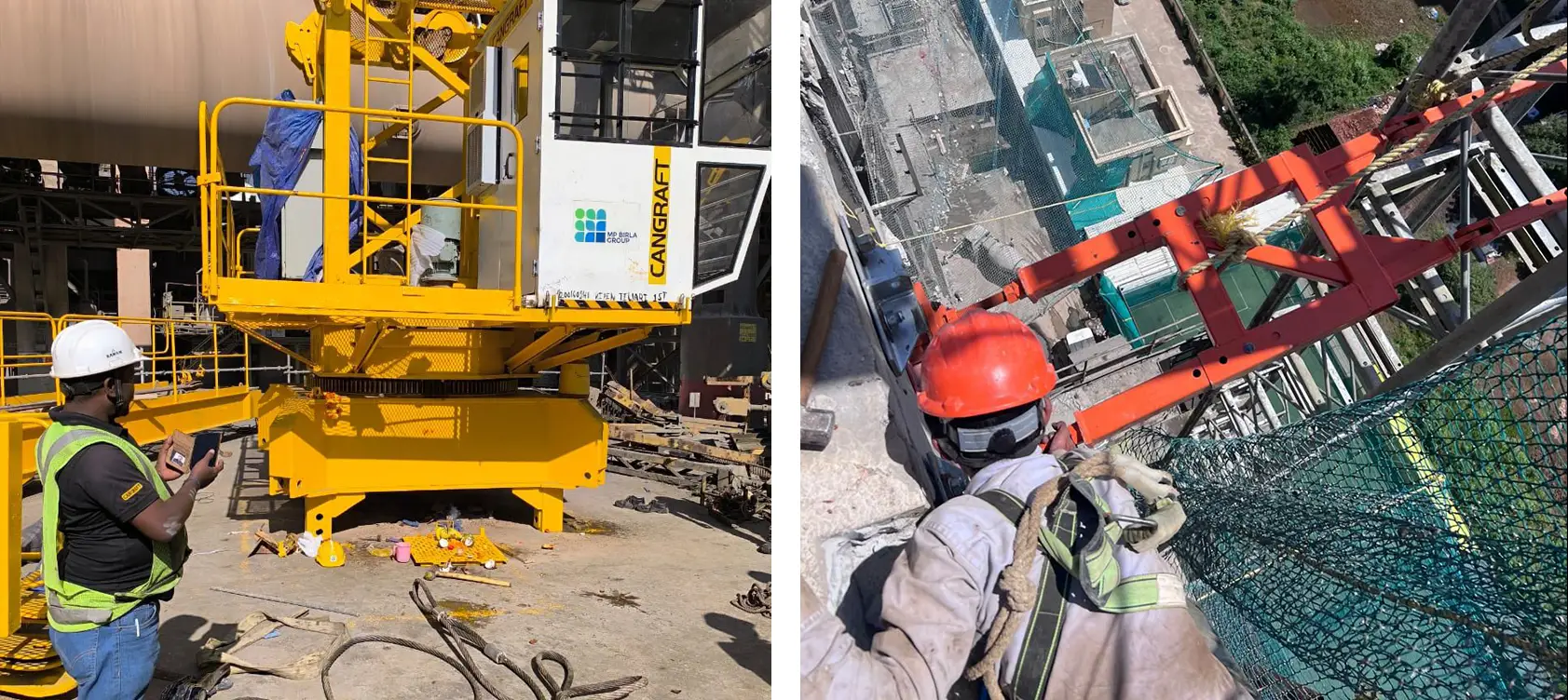 Crane maintenance service visual