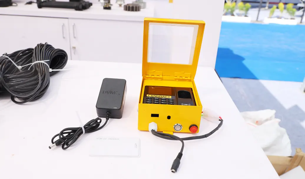 Biometric access control system for tower crane operator authentication