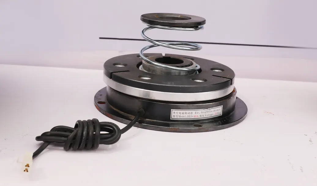 Electromagnetic brake system for tower crane hoist mechanism